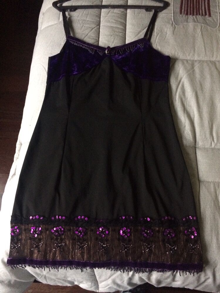 Vestido de cerimónia com veludo