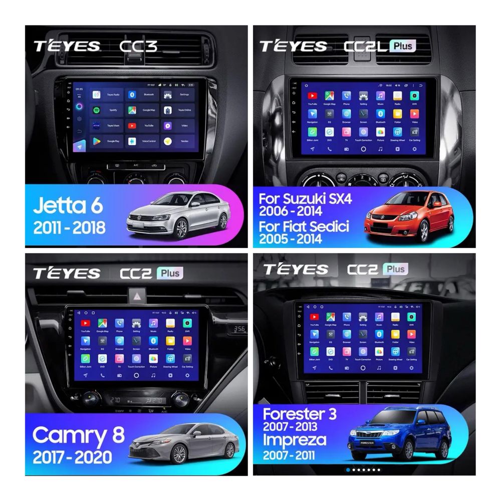 ‼️ANDROID Магнітола TEYES  CC3 2K  CC3L 4g CarPlay WiFi