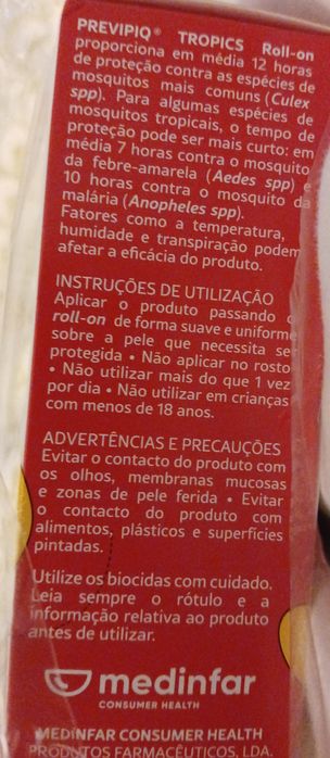 Previpiq Tropics Repelente de mosquitos 50% DEET Roll-on