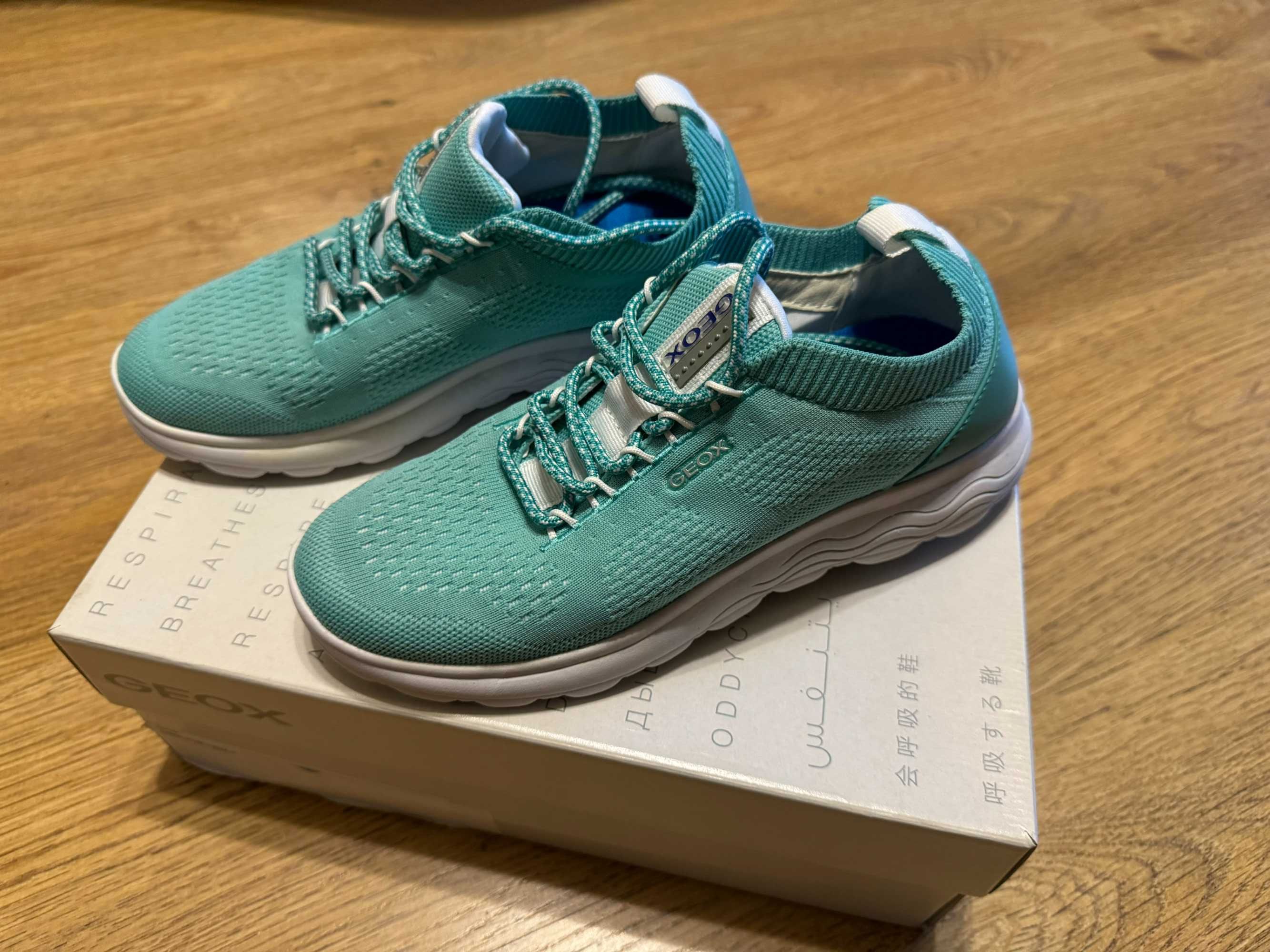 Кроссовки женские дышащие GEOX D Spherica A Turquoise 37 размер