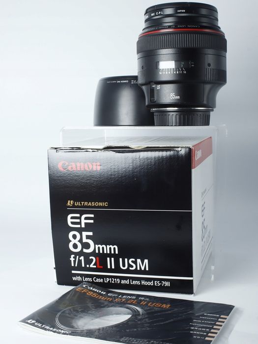 EF 85mm f1.2 L USM II Canon Ultrasonic +filtr CPL 23%VAT Gwar