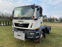 MAN TGM 18.250 4X4 2016 rok manual piaskarka wywrotka
