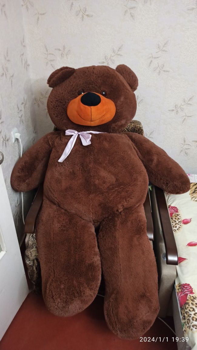 Ведмідь плюшевий 1,5 м. Мягкая игрушка, медведь 150 см