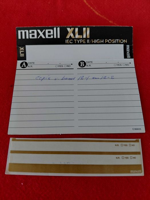 Áudio cassete MAXELL
