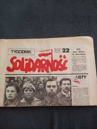 Archiwalny tygodnik gazeta Solidarność nr. 22 z 1981 roku