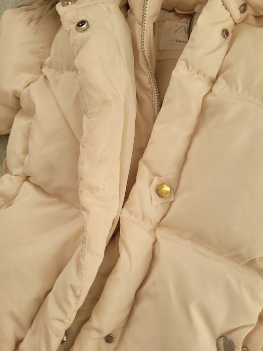 Пуховик зимова куртка  Zara 3-4. Ріст 92 см