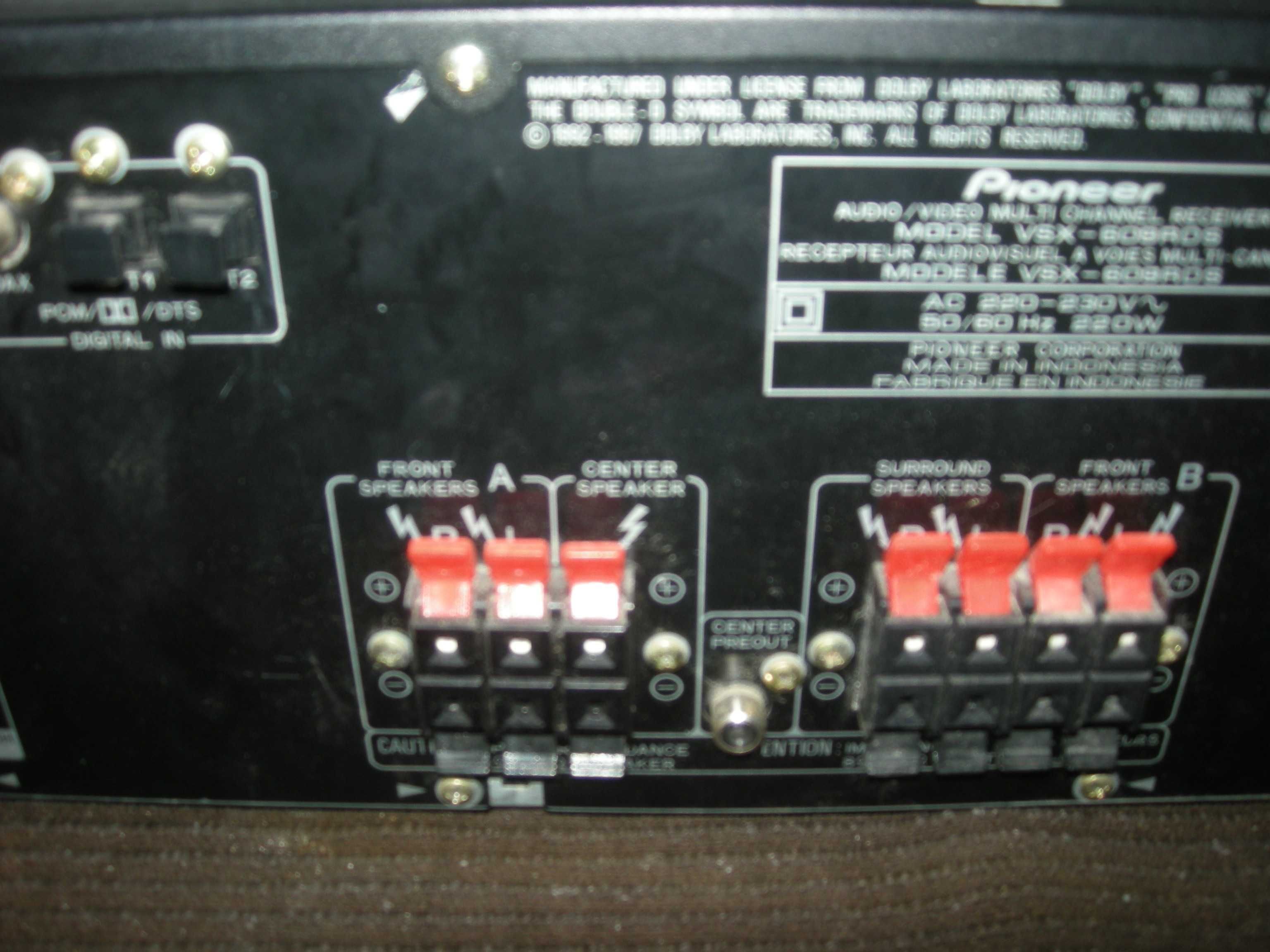 amplituner Pioneer VSX 609 RDS sprawny