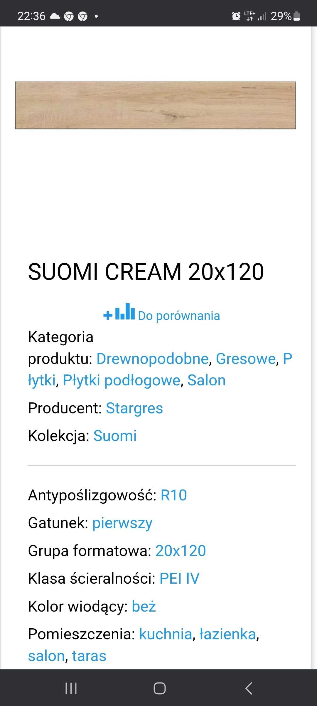Suomi cream 20×120 płytki