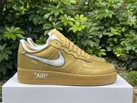 OFF-WHITE x Nike Air Force 1   gold Co branded 36——46