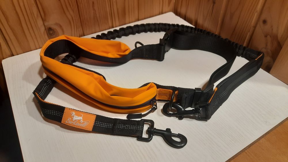 Barkswell амортизац. повідець для собак з кріпленням на пояс господаря