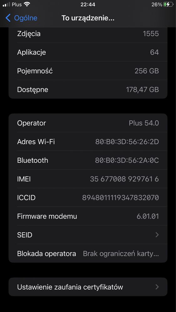 Zamienie iphone 8 plus 256gb !