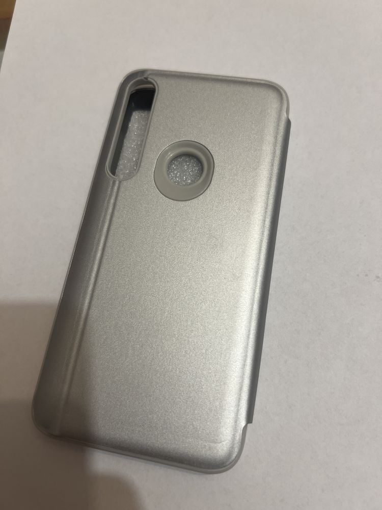 Etui Lustro Clear View Moto G8 Plus | Srebrne