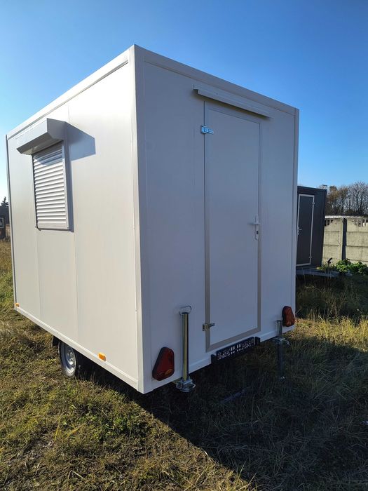 - STRÓŻÓWKA - przyczepa SOCJALNA - BIURO mobilne - 750 kg - 3x2m -
