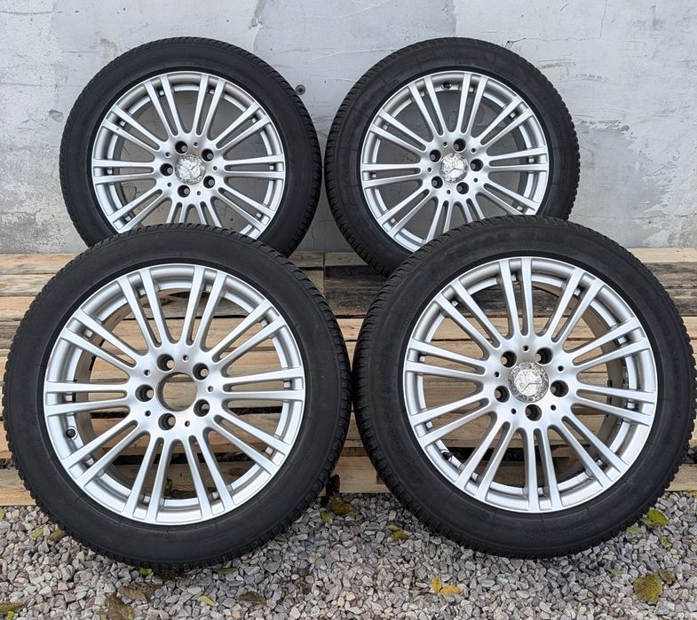4x Koła Zimowe Mercedes 5x112 R17 ET48 Otwór 66.6  Opony 245/45