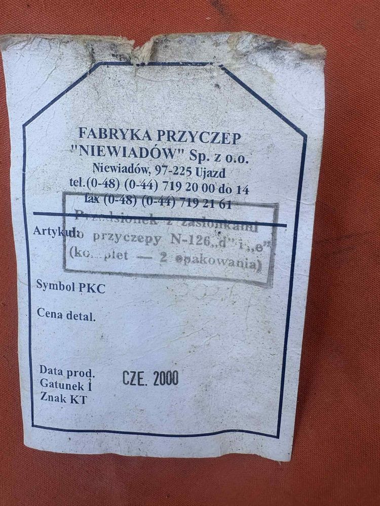 Przedsionek Przyczepy Niewiadów N126E NOWY