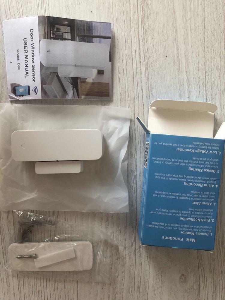 Wi-Fi Датчик открытия окон/дверей Tuya Smart
