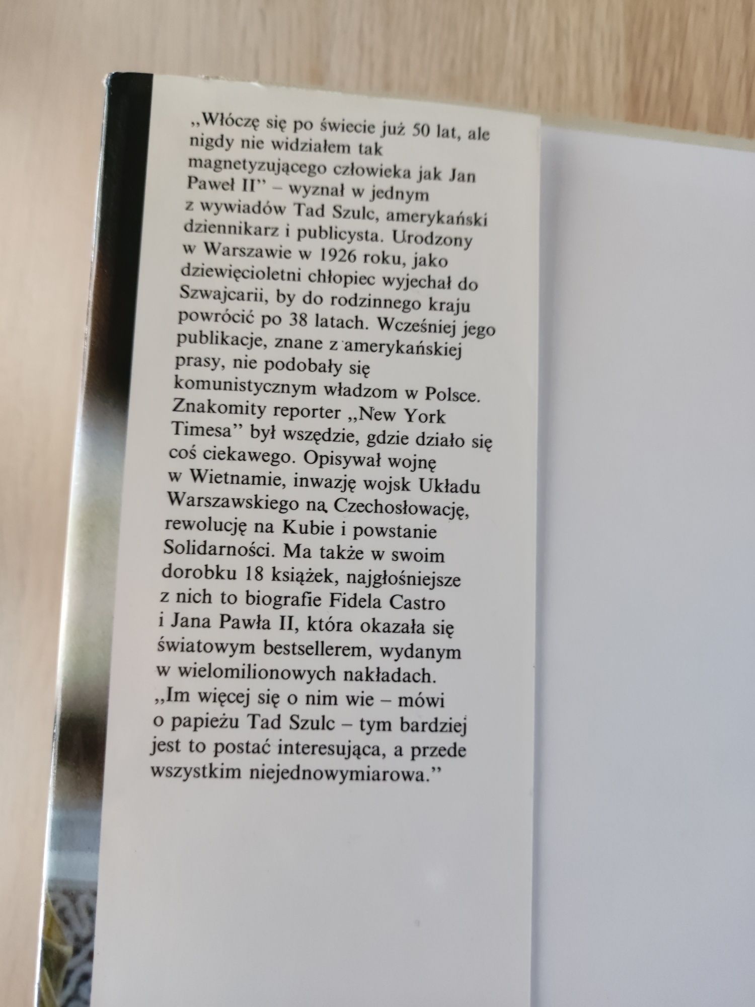Książka "Jan Paweł II" Tad Szulc