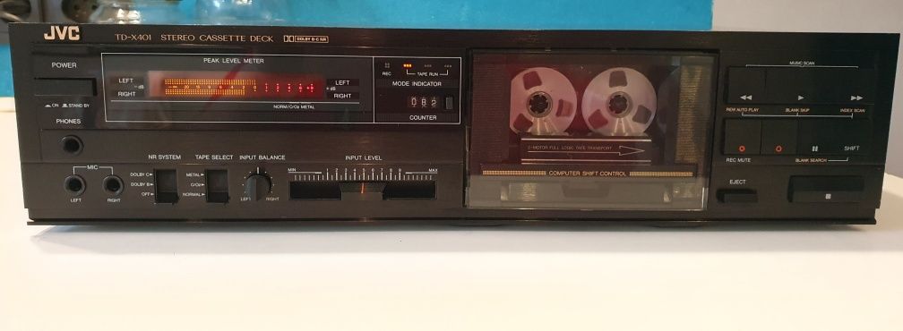 Magnetofon JVC TD-X401 Dolby B C vintage