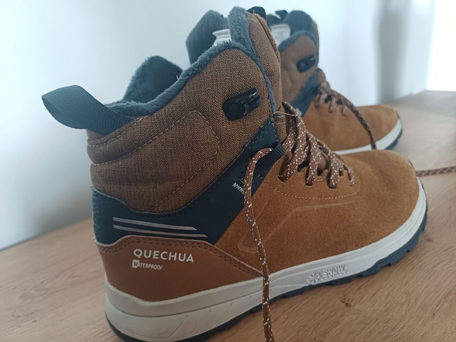 Buty Quechua rozmiar 35 / 36 zimowe trzewiki waterproof chłopięce