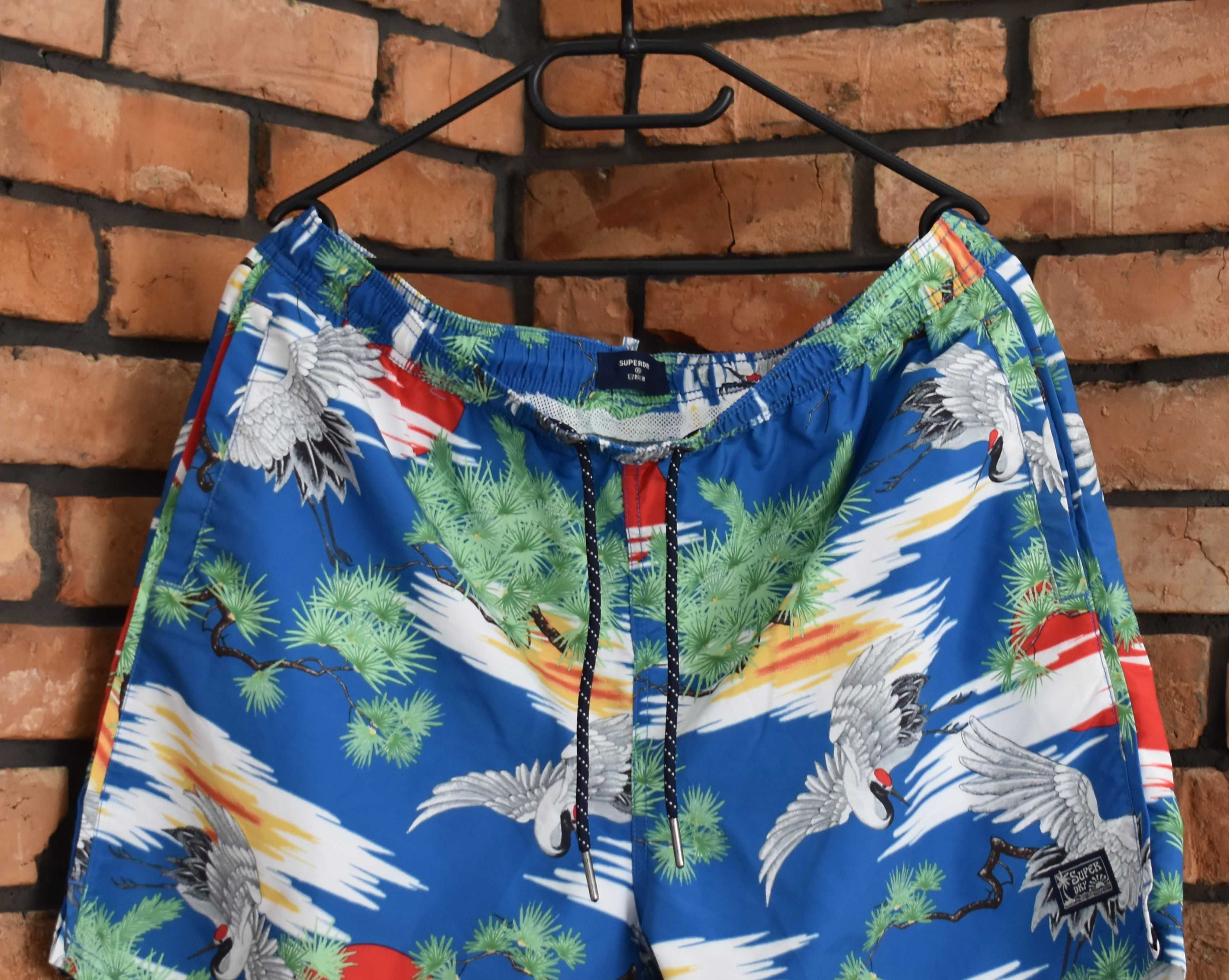 Superdry spodenki kąpielowe szorty plażowe jak nowe 2XL XXL