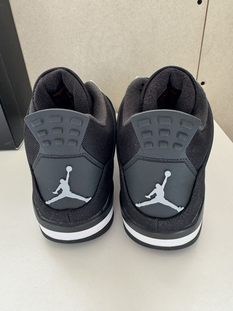 Air Jordan 4 Black Canvas