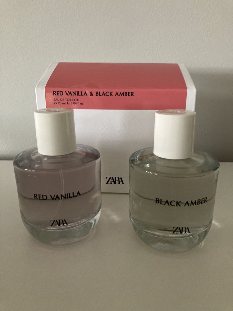 Zestaw wód toaletowych Zara- Red Vanilla i Black Amber