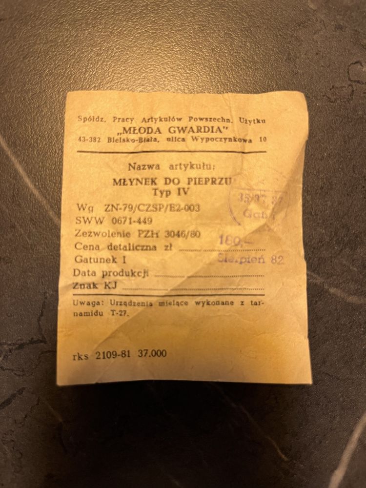 Drewniany młynek do pieprzu i soli 2 szt. vintage
