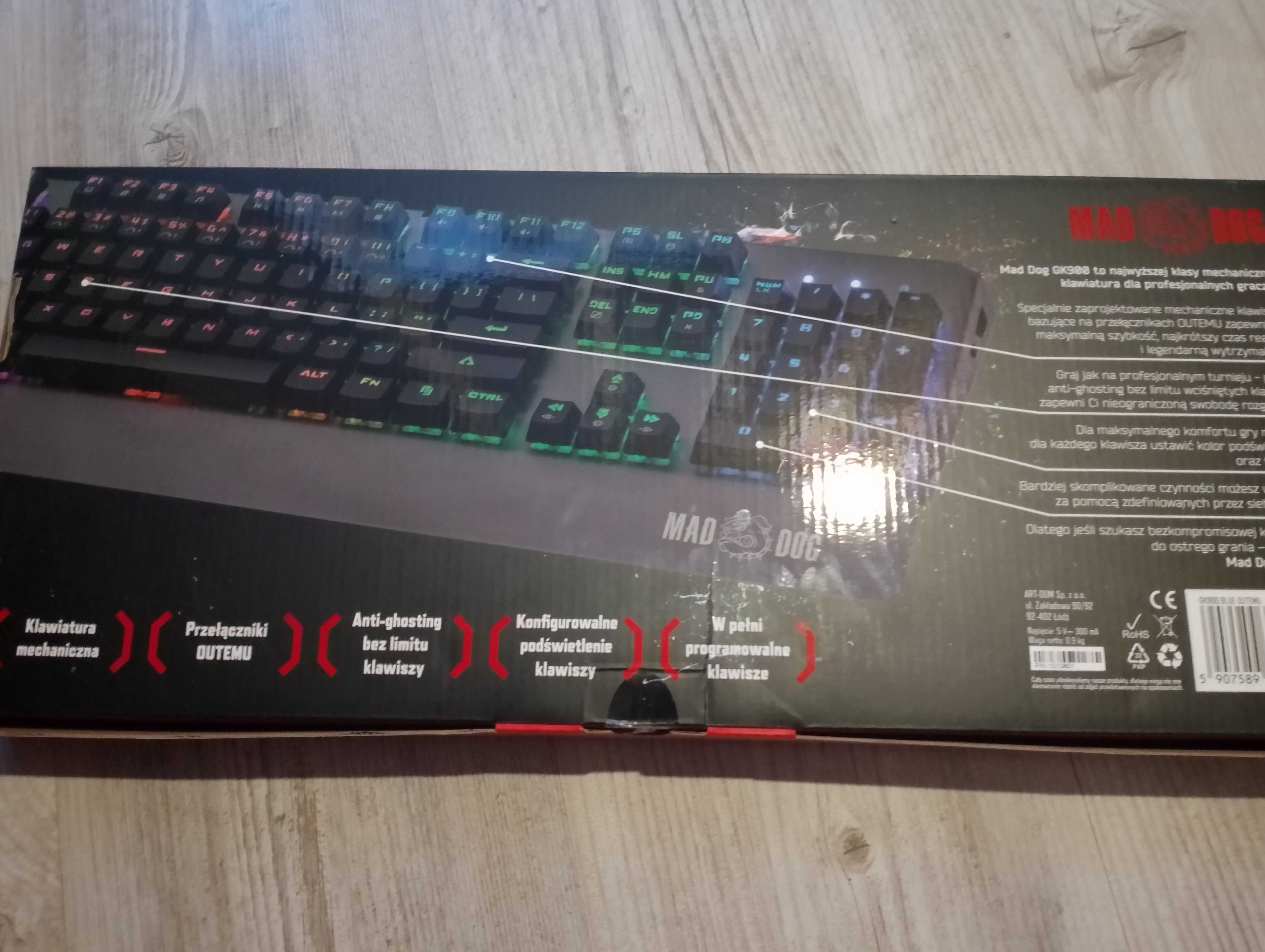 Klawiatura MADDOG GK900 Gaming keyboard