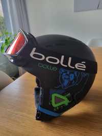 Kask + gogle narciarskie Bolle r.S 52-55cm