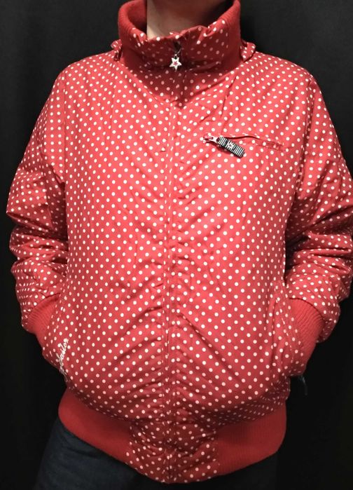 yigga курточка підліток тепла дівчинка горох осінь демі зима