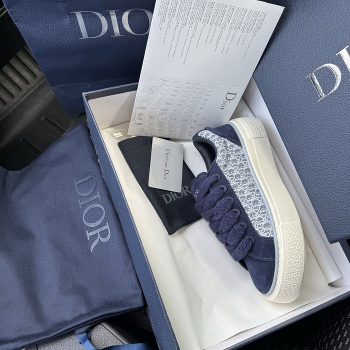 Жіночі преміальні кросівки кеди D b33 blue premium сині натур замша