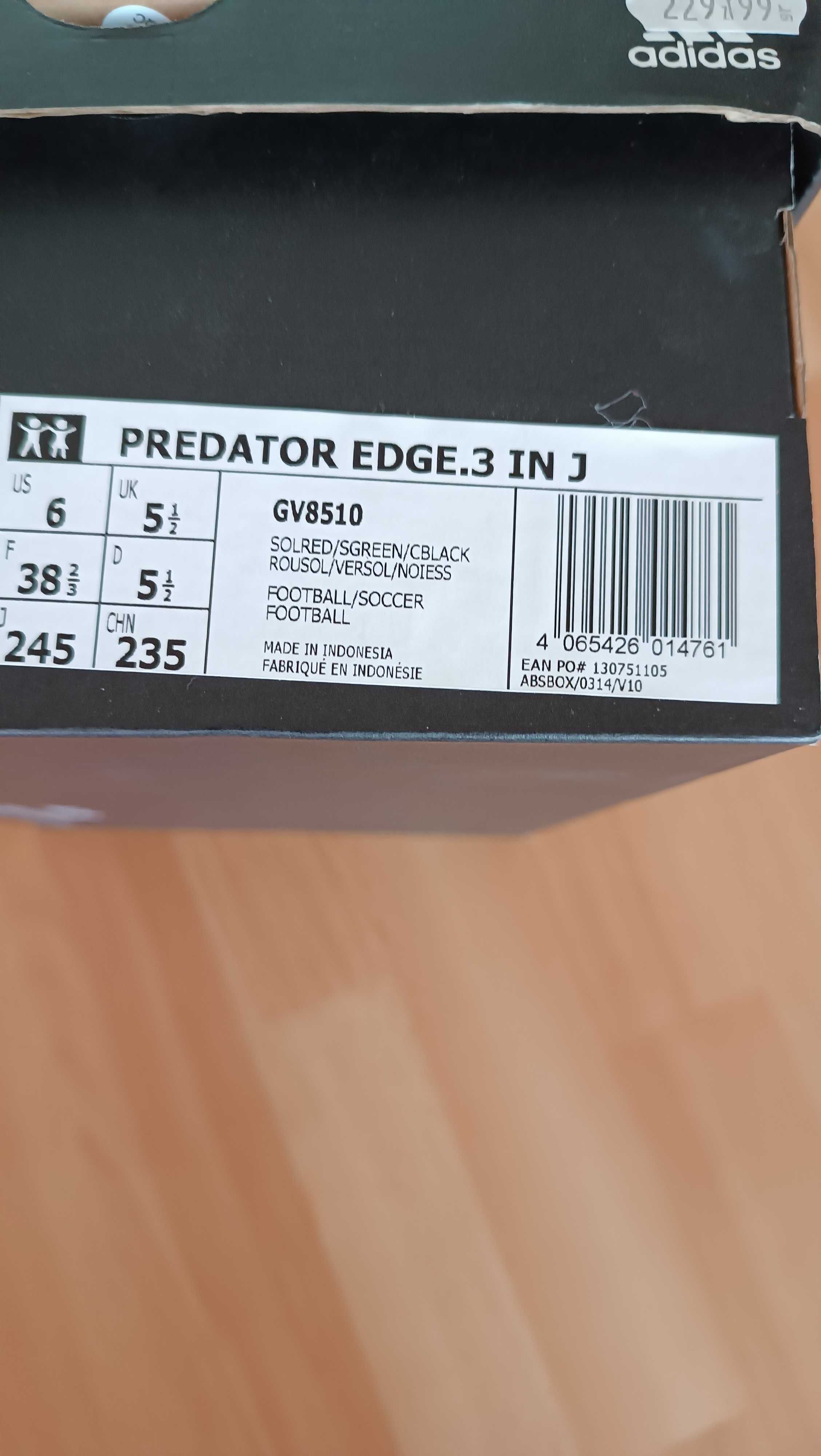 Halówki buty halowe adidas predator 38. 2/3