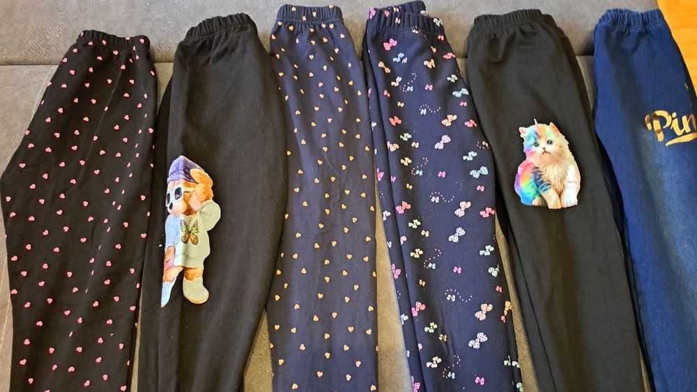 Legginsy Ocieplane dla dziewczynki roz.146