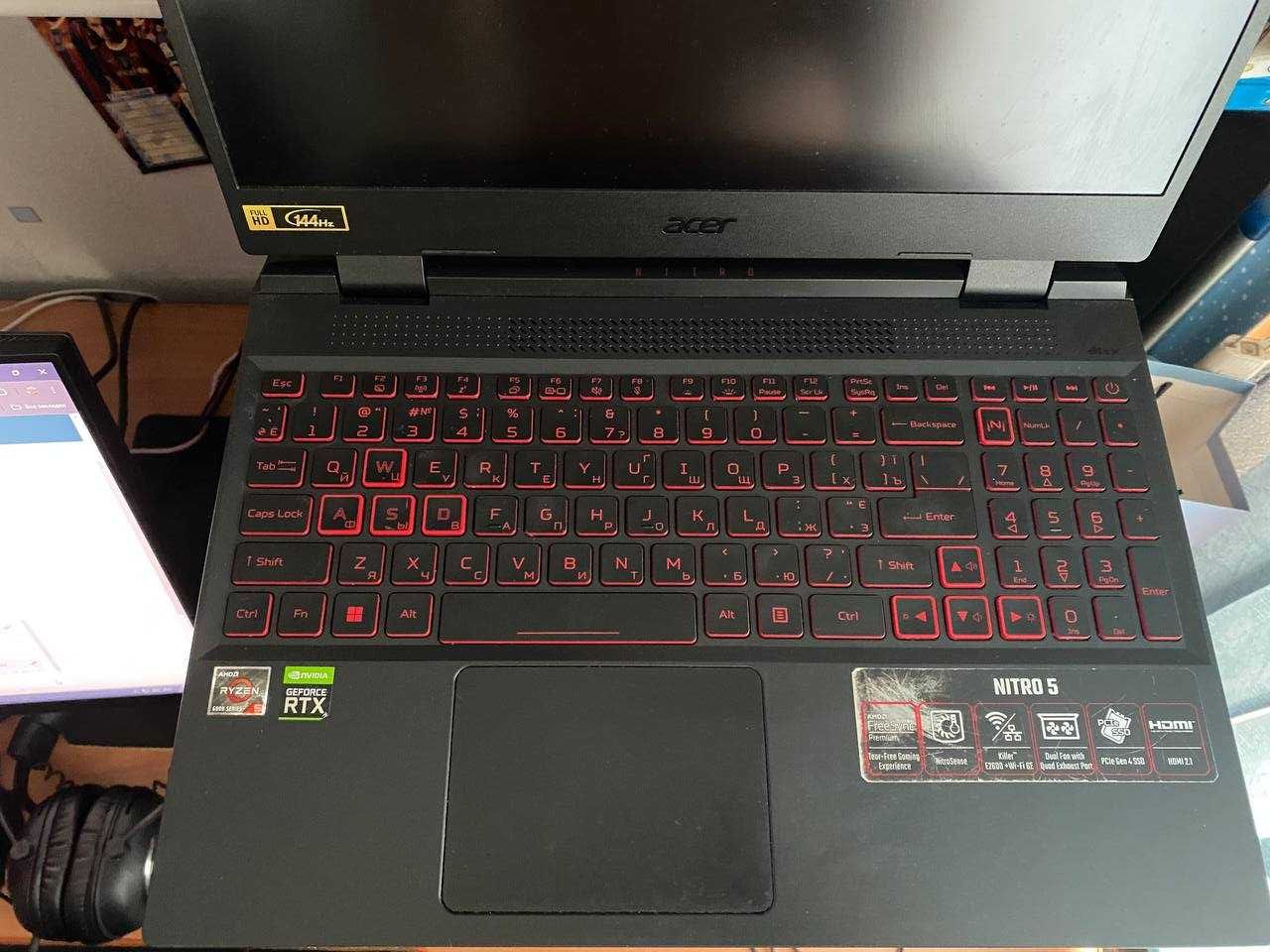 Ноутбук   Acer Nitro ryzen 5 6600 h rtx 3050 ti