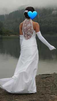 Biała suknia ślubna Retro Vintage