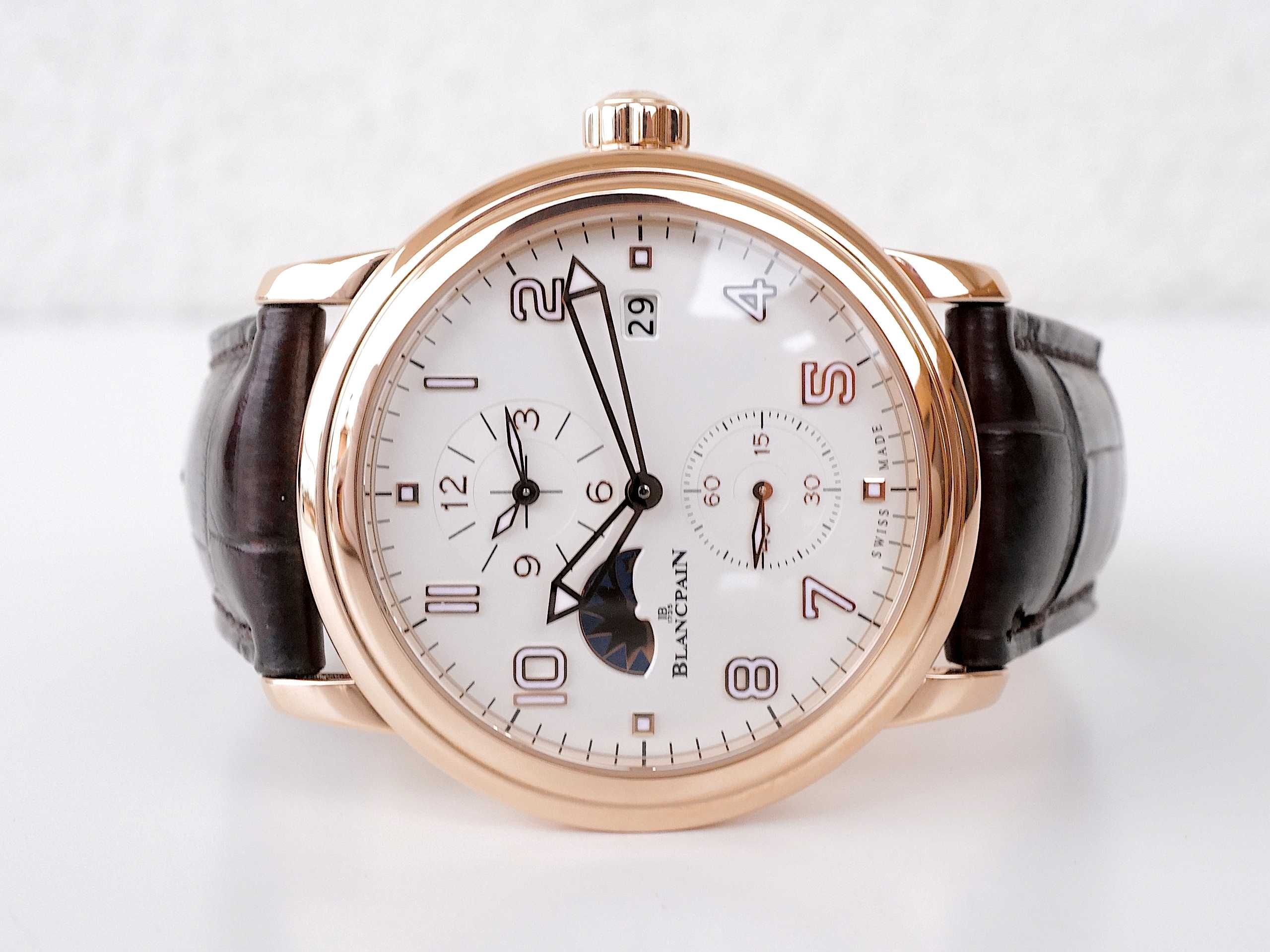 Blancpain Léman Hommes Dual Time Zone 18K Rose Gold