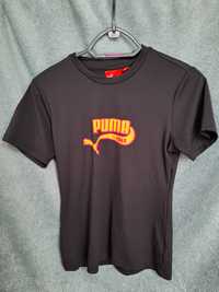 T-shirt czarny z logo Puma r M/L