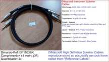Cabos de coluna jack 1/4" (6.35mm) - Dimarzio e outros