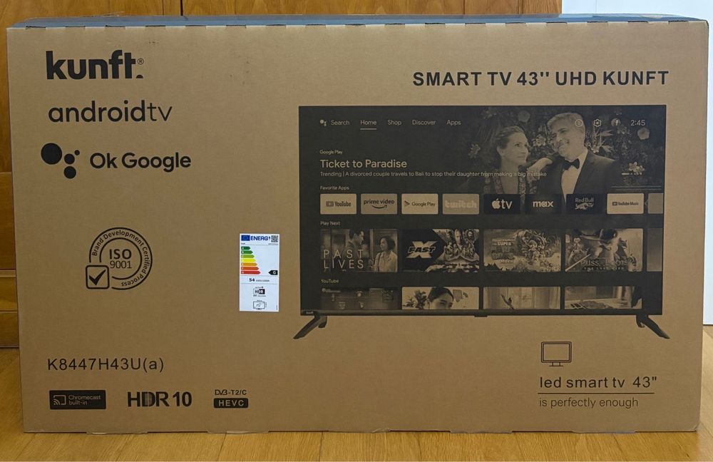 Smart Tv Kunft 43 Polegadas - Nova