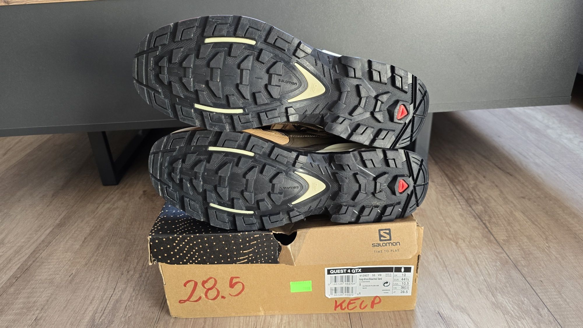 Buty Trekkingowe Górskie Salomon Quest 4 GTX Piaskowe rozmiar 44 i 2/3
