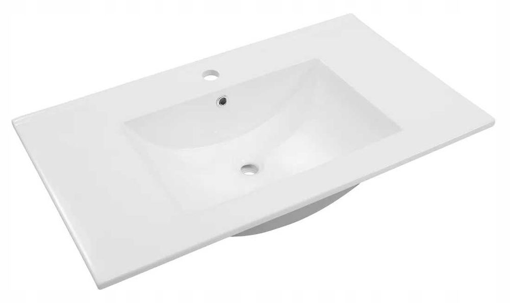 Umywalka meblowa ceramiczna biała 80 cm