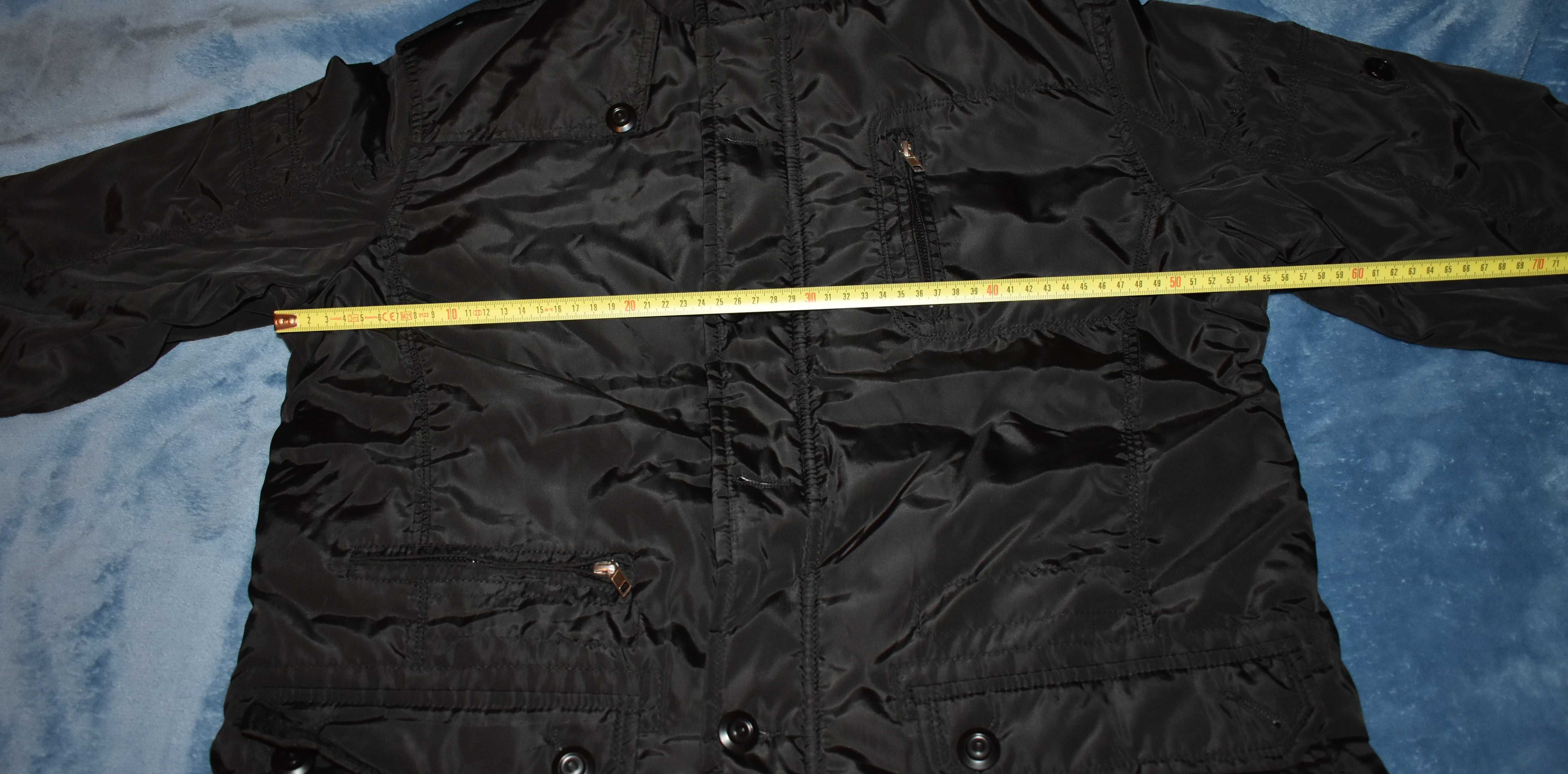 Przejsciowa kurtka MĘSKA z kieszeniami cienka XL.