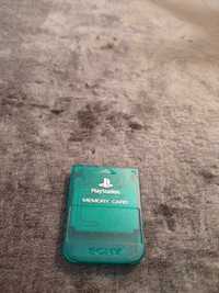 Memory card karta pamięci PlayStation 1 PSX ps1 zielona green