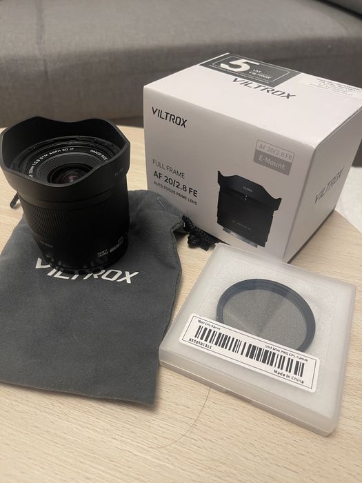 VILTROX AF 20mm f/2.8 Sony FE + CPL filtr