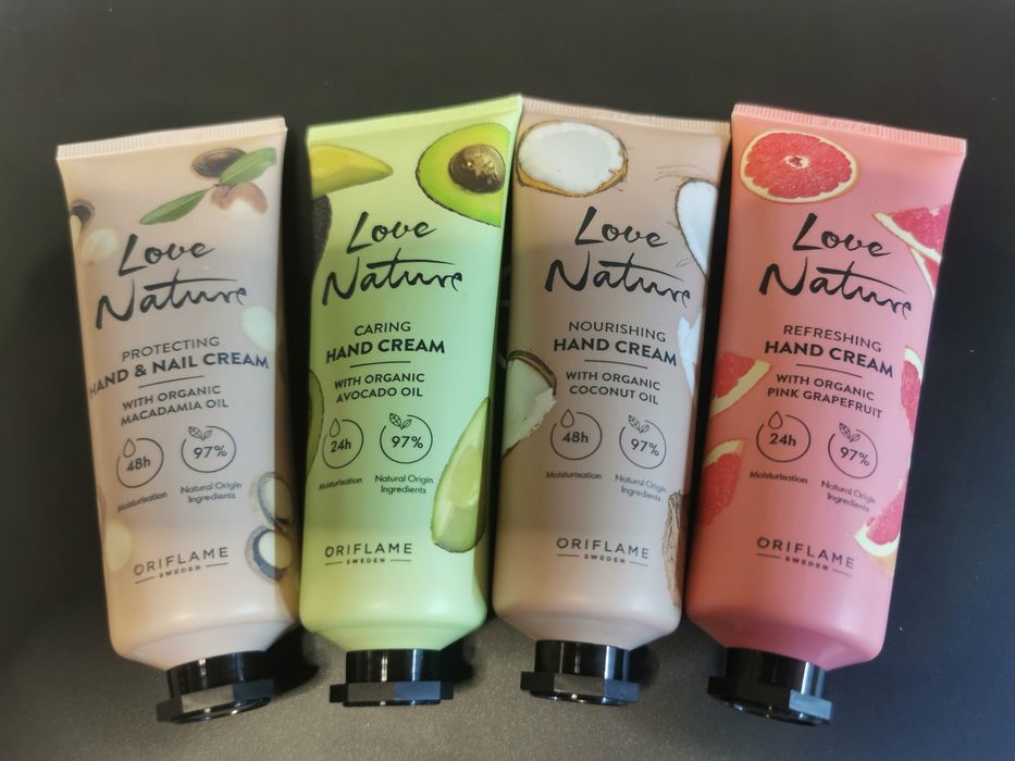 Creme de mãos Oriflame Macadamia, Abacate, Côco, Toranja