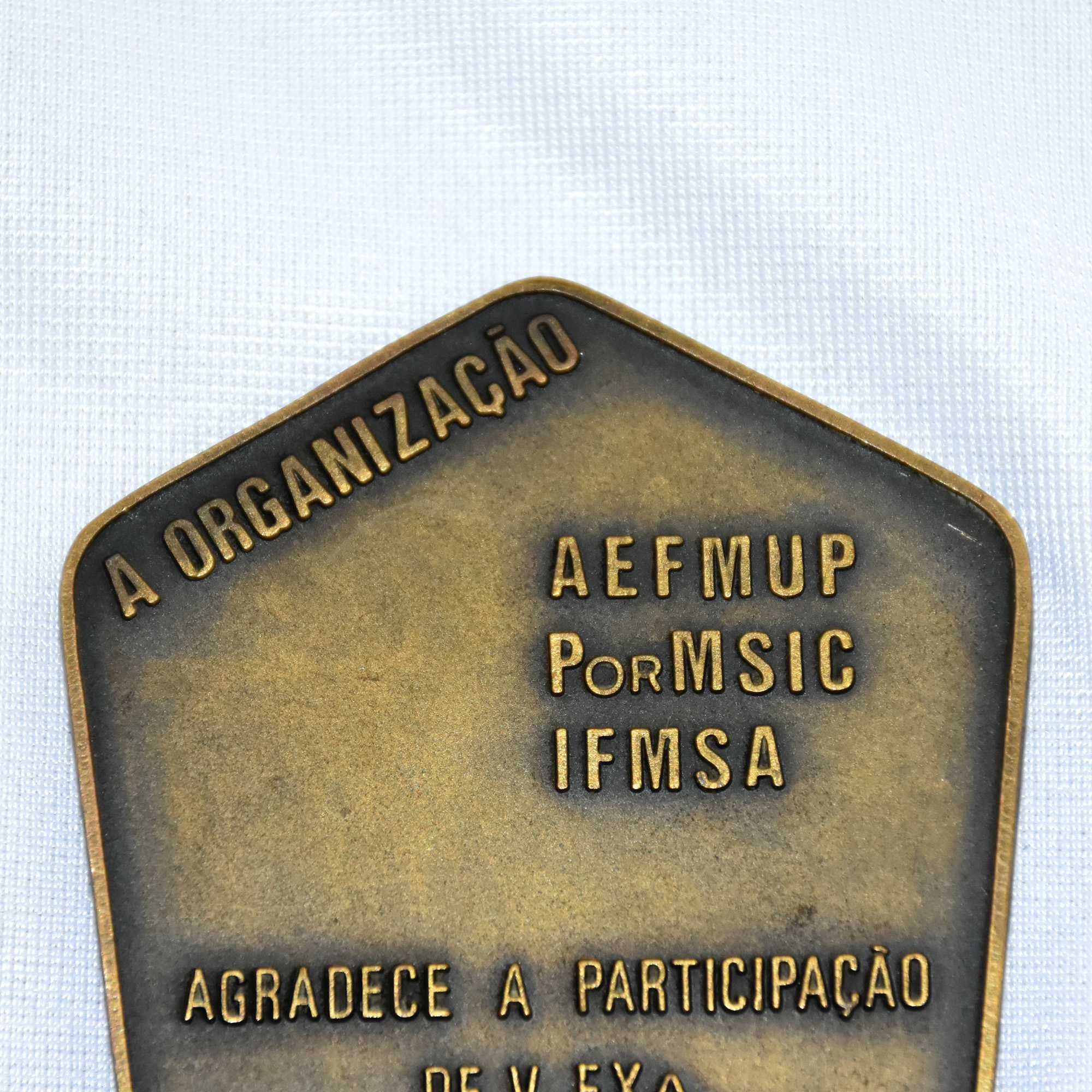 Medalha bronze Seminário da Faculdade de Medicina do Porto, 3 Março 84