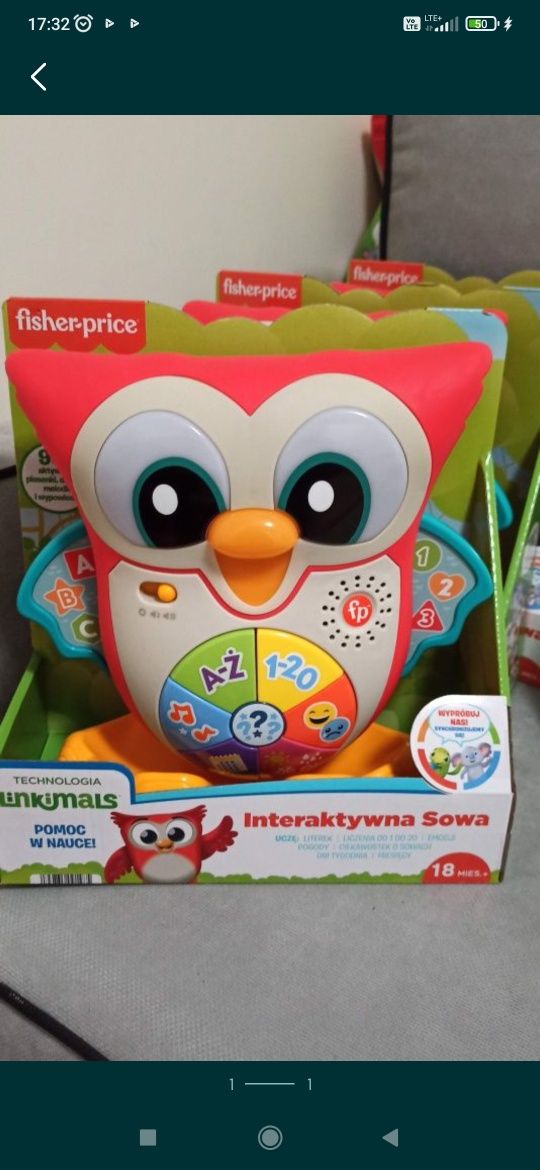 Fisher-Price. Linkimals. Interaktywna Sowa HJN58