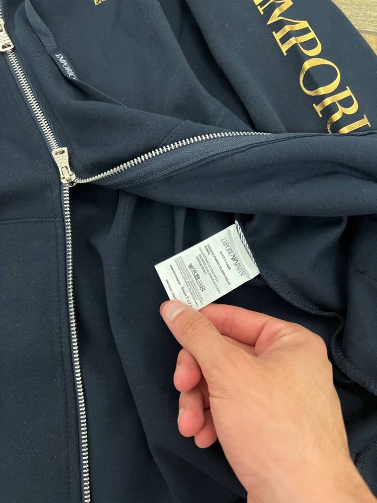 Кофта на замок Emporio Armani чоловіча, кофта на замок армані чоловіча