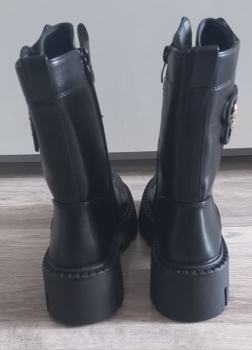 Workery trapery botki 38 wkł.24.5cm.