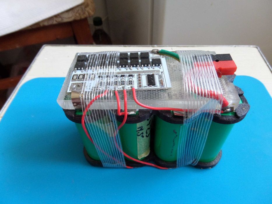 lifepo4 (акум 26650) holder холдер акумуляторов 4s1p 4s2p 4s3p